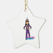 Marching Band Girl - Medium Keramisch Ornament (Links)