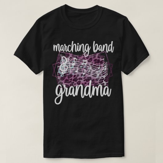 Marching Band Grandma Marching Band Grandmoeder 4 T-shirt (Design voorkant)