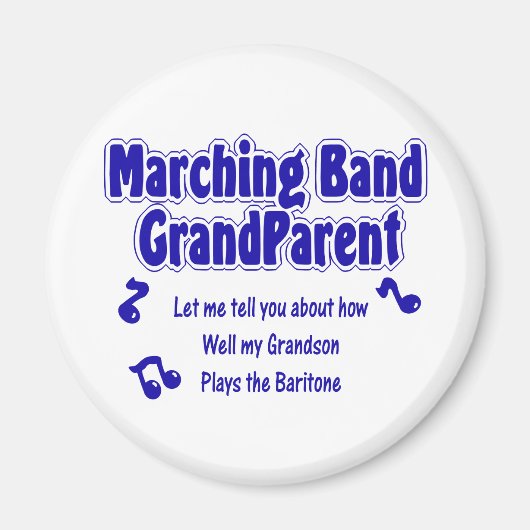 Marching Band Grandparent/ Baritone Magneet (Voorkant)