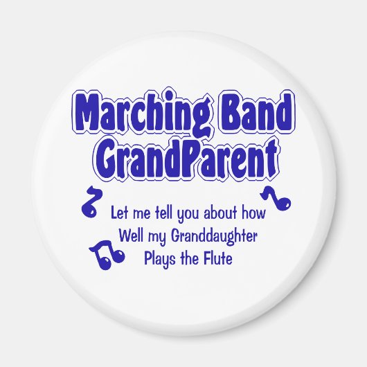 Marching Band Grandparent Magneet (Voorkant)