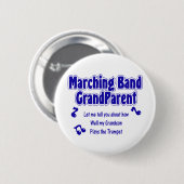 Marching Band Grandparent Ronde Button 5,7 Cm (Voorkant /achterkant)