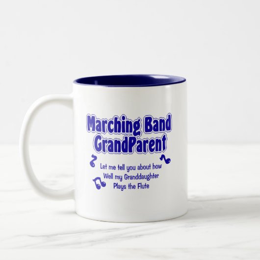 Marching Band Grandparent Tweekleurige Koffiemok (Links)