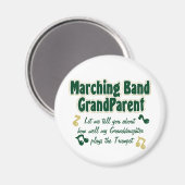 Marching Band Grootouder Trompet Magneet (Voorkant / Achterkant)