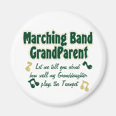 Marching Band Grootouder Trompet Magneet (Voorkant)