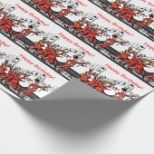 Marching Band Horns Piano and Music Note Birthday Cadeaupapier (Hoek)