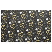 Marching Band Instruments Musician Decor Stof (Fat Quarter)