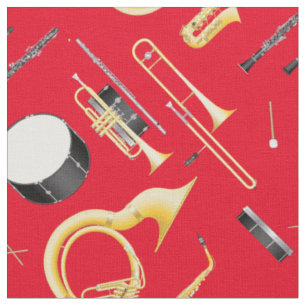 Marching Band Instruments Musician Red Stof