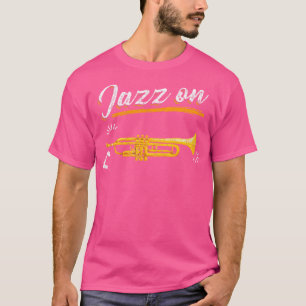 Marching Band Jazz muziekliefhebber trompet T-shirt