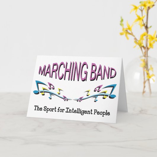 Marching Band Kaart (Gele Bloem)