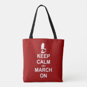 Marching Band | Kalm houden en maart aan Tote Bag (Achterkant)