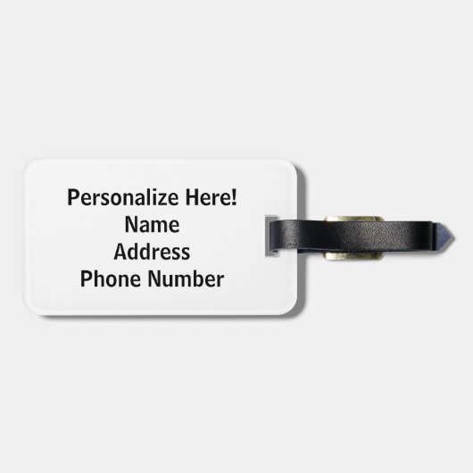 Marching Band Keep Calm en March on Bagagelabel (Achterkant horizontaal)