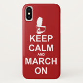 Marching Band Keep Calm en March on Case-Mate iPhone Case (Achterkant)
