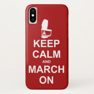 Marching Band Keep Calm en March on Case-Mate iPhone Case