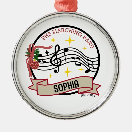 Marching Band Kerst Ornament (Voorkant)