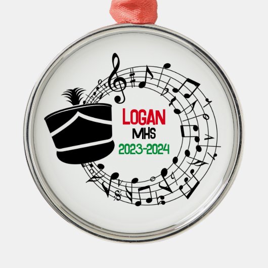 Marching Band Kerst Ornament (Voorkant)