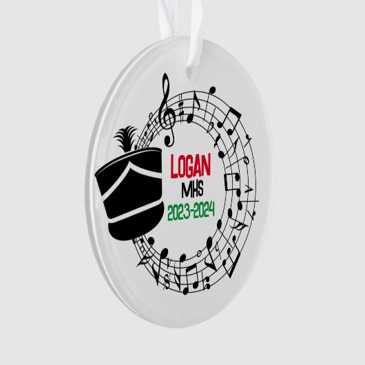 Marching Band Kerst Ornament (voorkant)