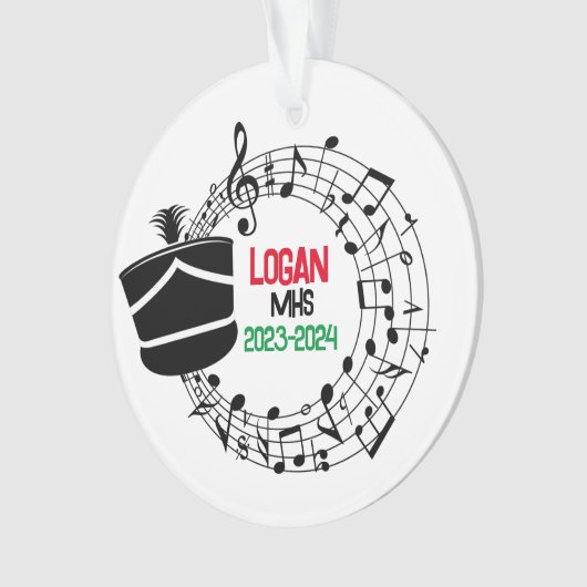 Marching Band Kerst Ornament (voorkant)