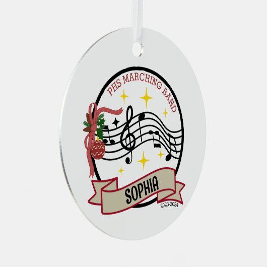 Marching Band Kerst Ornament (Voorkant Rechts)
