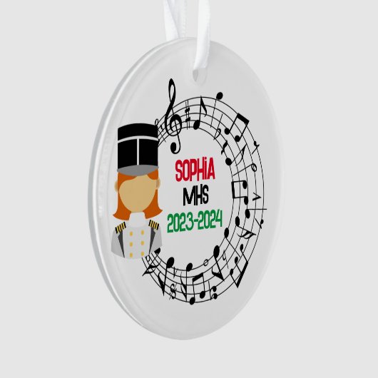 Marching Band Kerst Ornament (voorkant)