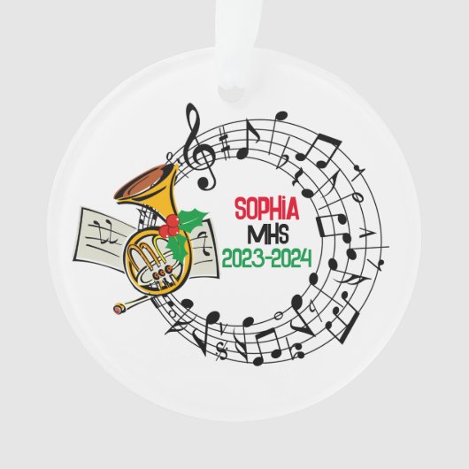 Marching Band Kerst Ornament (voorkant)