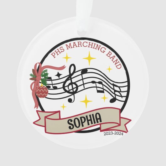 Marching Band Kerst Ornament (voorkant)