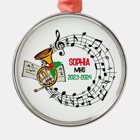 Marching Band Kerst Ornament (Voorkant)