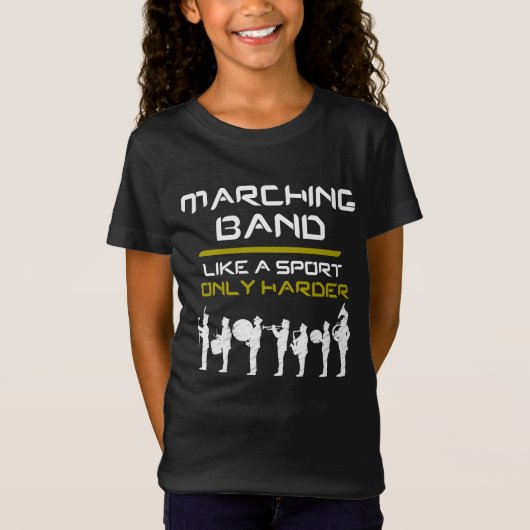 Marching Band like a Sport only Harder Musicians T-shirt (Voorkant)