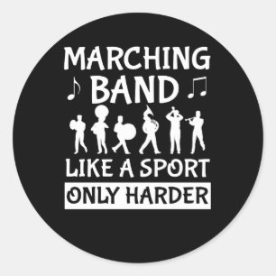Marching Band like Sport Harder Marching Band Ronde Sticker