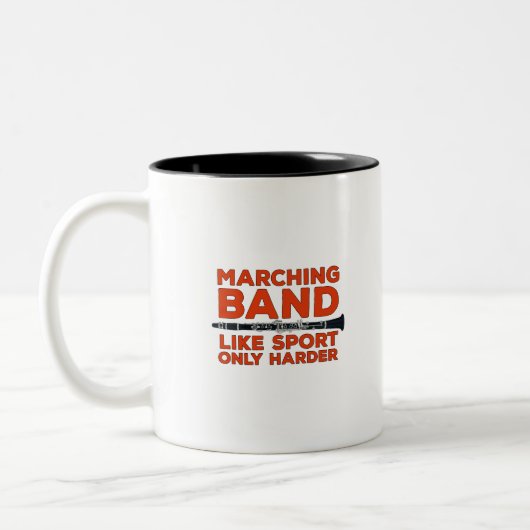 Marching Band like Sport only Harder Tweekleurige Koffiemok (Links)