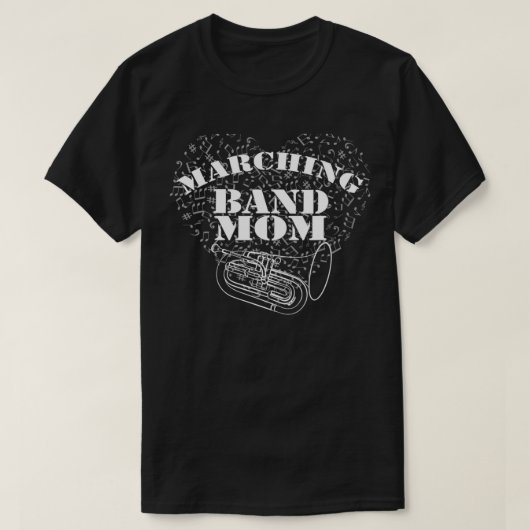 Marching Band Ma Euphonium Baritone T-shirt (Design voorkant)