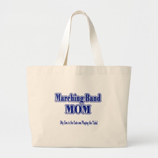 Marching Band Ma/Tuba Grote Tote Bag (Voorkant)