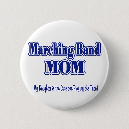 Marching Band Ma/Tuba Ronde Button 5,7 Cm (Voorkant)
