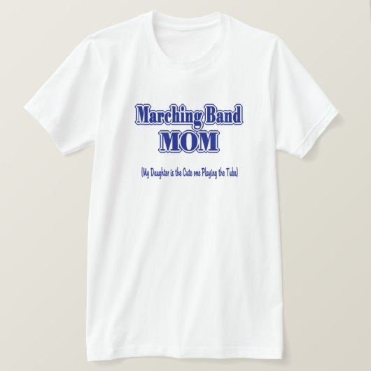 Marching Band Ma/Tuba T-shirt (Design voorkant)