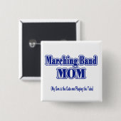 Marching Band Ma/Tuba Vierkante Button 5,1 Cm (Voorkant /achterkant)