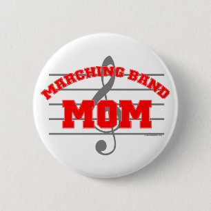 Marching Band mama Ronde Button 5,7 Cm