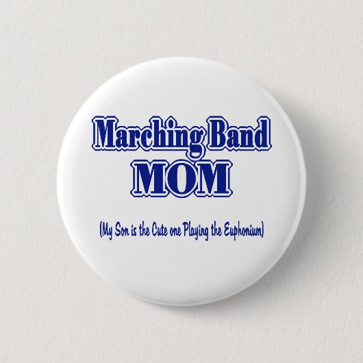 Marching Band mama Ronde Button 5,7 Cm (Voorkant)