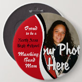 Marching Band mama Ronde Button 6,0 Cm (Voorkant /achterkant)