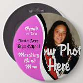 Marching Band mama Ronde Button 6,0 Cm (Voorkant /achterkant)