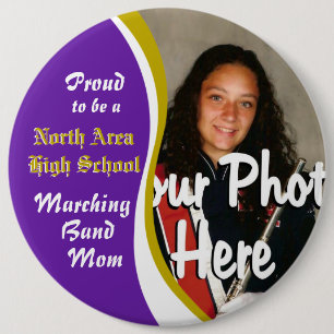 Marching Band mama Ronde Button 6,0 Cm