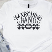 Marching Band Moeder Notities Tshirt