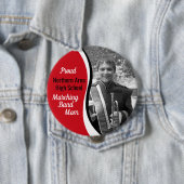 Marching Band Mom Rood Zwart Ronde Button 4,0 Cm (In situ)