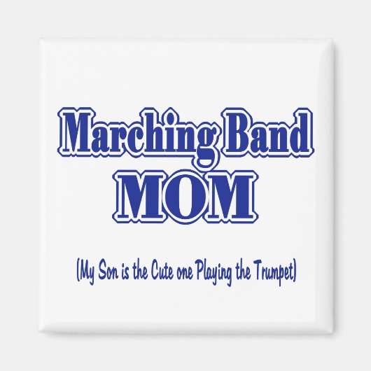 Marching Band Mom/ Trompet Magneet (Voorkant)