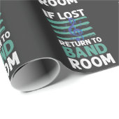 Marching Band Musical Note Clef Orchestra Band Cadeaupapier (Rol Hoek)