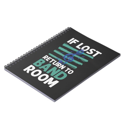 Marching Band Musical Note Clef Orchestra Band Notitieboek (Linkerzijde)