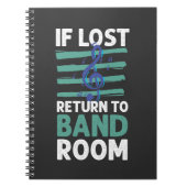 Marching Band Musical Note Clef Orchestra Band Notitieboek (Voorkant)