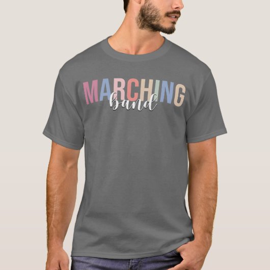 Marching Band Muziek vintage T-shirt (Voorkant)