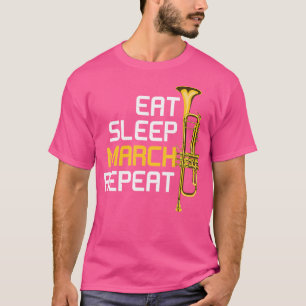 Marching Band muzikant trompettist geschenk muziek T-shirt