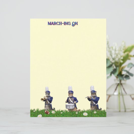 Marching Band of Cats Stationery (Staand voorkant)
