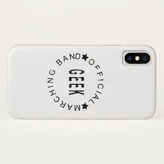 Marching Band Official Geek Case-Mate iPhone Case (Achterkant (horizontaal))