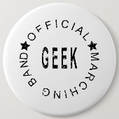 Marching Band Official Geek Ronde Button 6,0 Cm (Voorkant)
